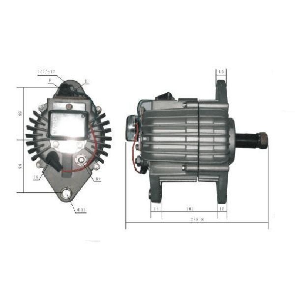 Caterpillar - Alternator For Caterpillar,2P1204,2P1698,2P5113