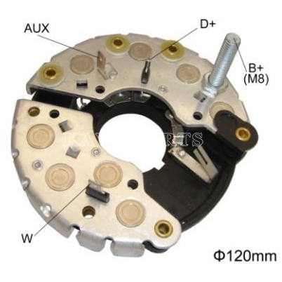 Rectifier - Rectifier For Audi,Vw IBR350 RB-76H 134000